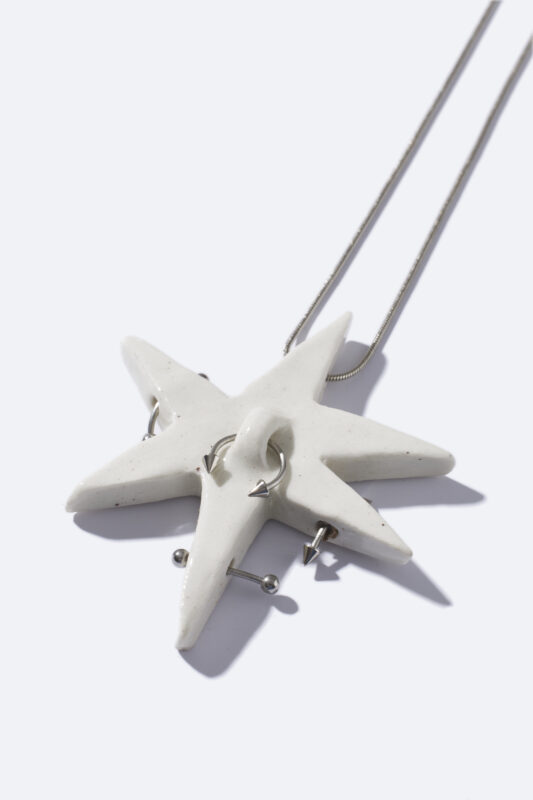 Colar cerâmica Starlog – branco